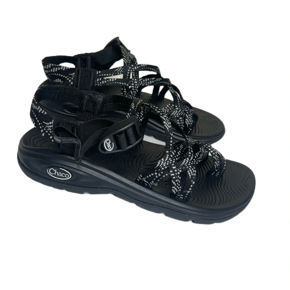chaco black z volvx2 sandal